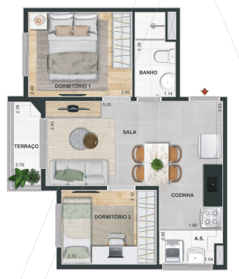 Apartamento à venda com 1 quarto, 34m² - Foto 35