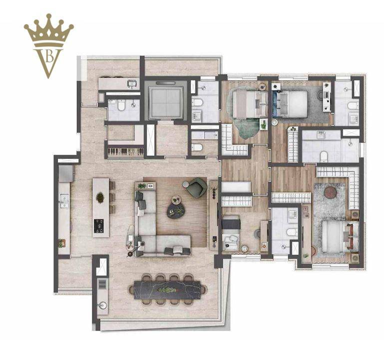 Cobertura à venda com 4 quartos, 346m² - Foto 12