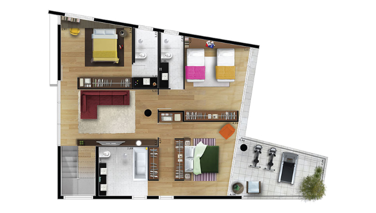 Apartamento à venda com 3 quartos, 275m² - Foto 8