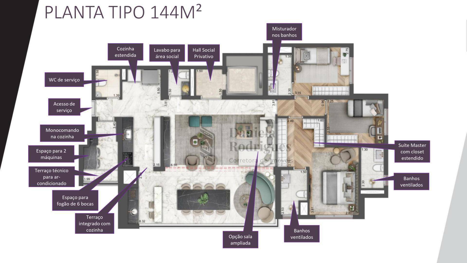 Apartamento à venda com 3 quartos, 132m² - Foto 7