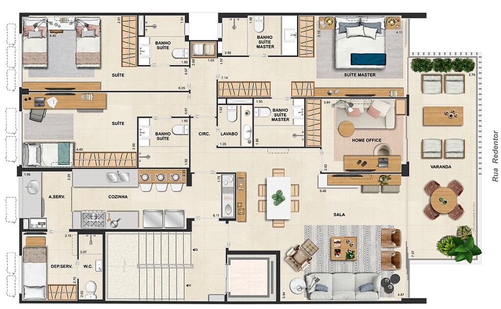 Apartamento à venda com 4 quartos, 19558m² - Foto 8