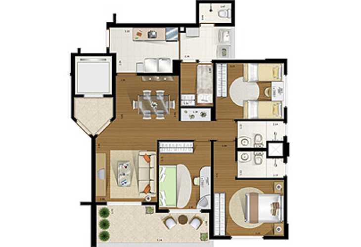 Apartamento à venda com 3 quartos, 134m² - Foto 10