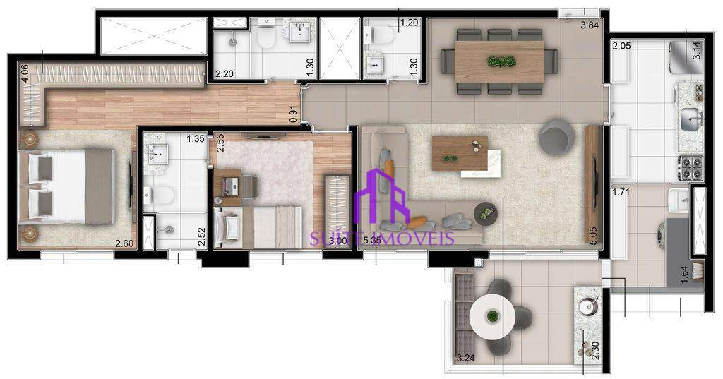 Apartamento à venda com 4 quartos, 115m² - Foto 17