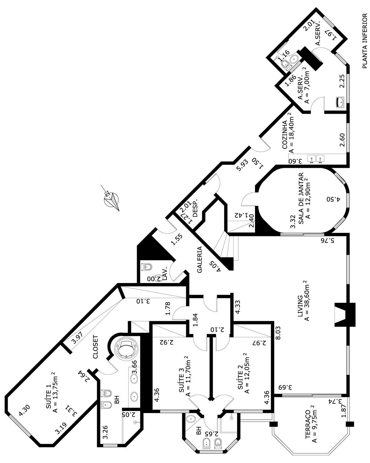 Apartamento à venda com 3 quartos, 305m² - Foto 3