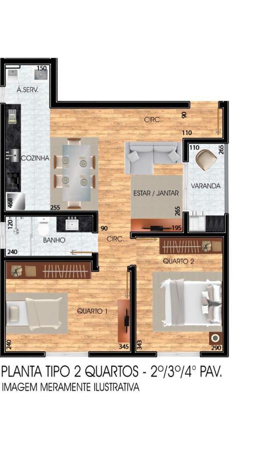 Apartamento, 2 quartos, 54 m² - Foto 8