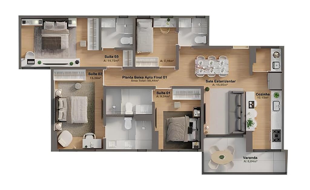 Apartamento à venda com 4 quartos, 9844m² - Foto 29