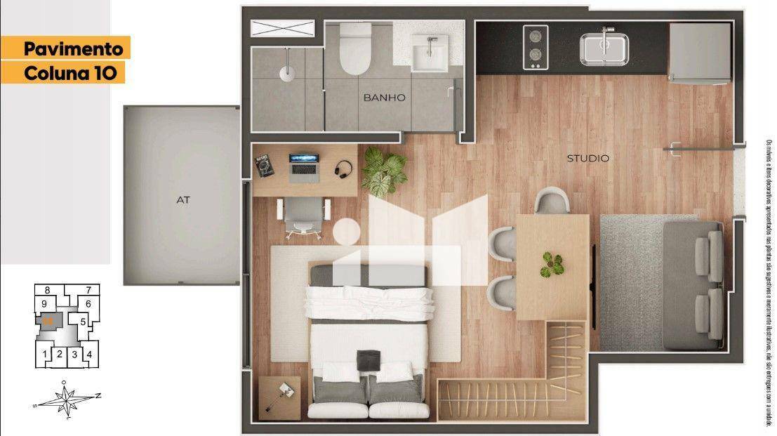 Apartamento à venda com 1 quarto, 30m² - Foto 28