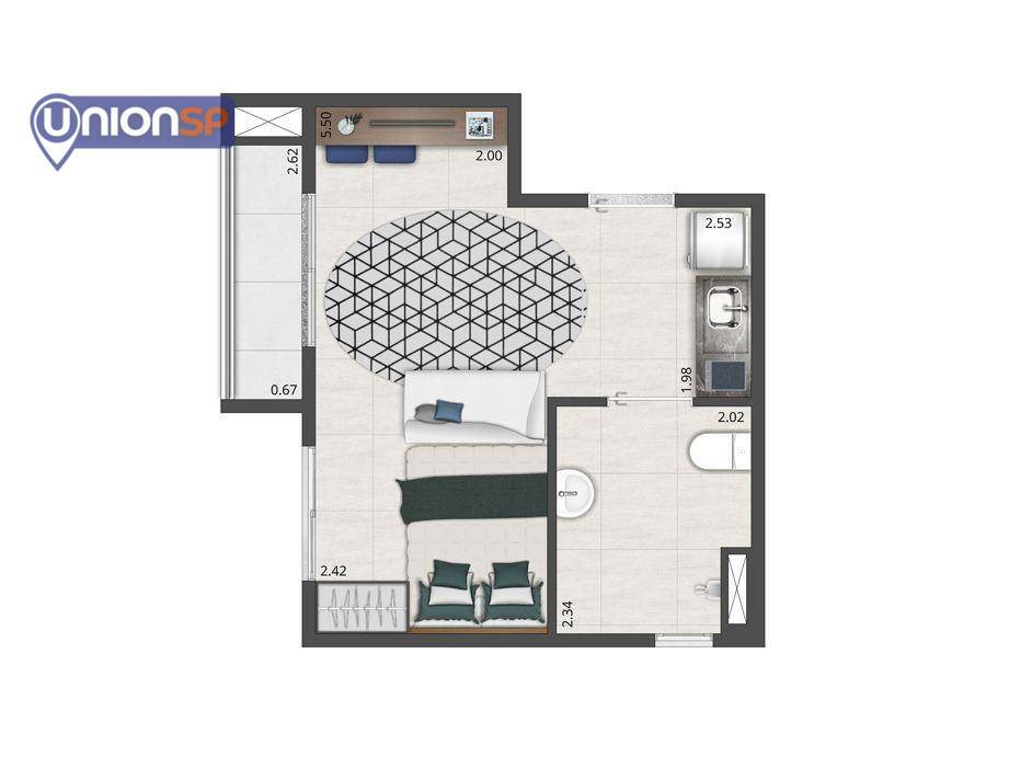 Apartamento à venda com 2 quartos, 35m² - Foto 26