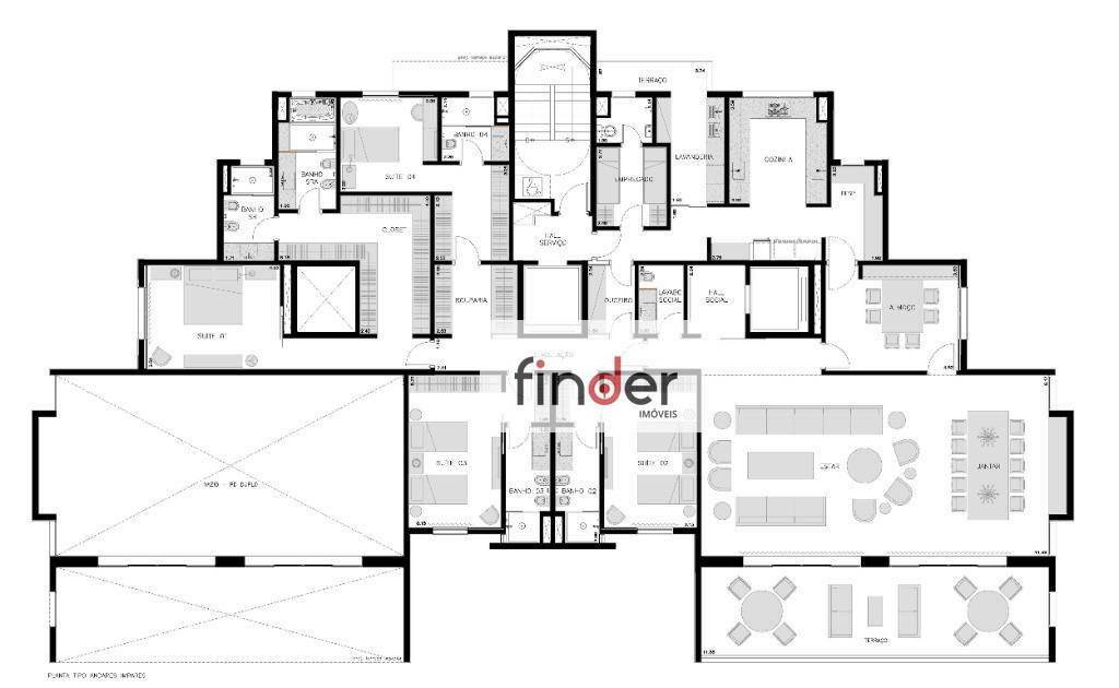 Apartamento à venda com 4 quartos, 383m² - Foto 66