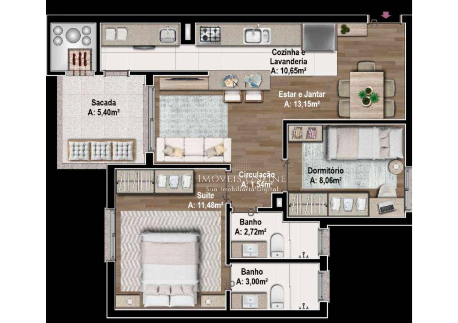 Apartamento à venda com 2 quartos, 78m² - Foto 7