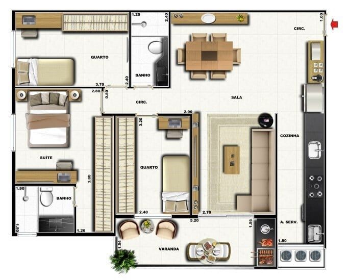 Apartamento à venda com 3 quartos, 82m² - Foto 21