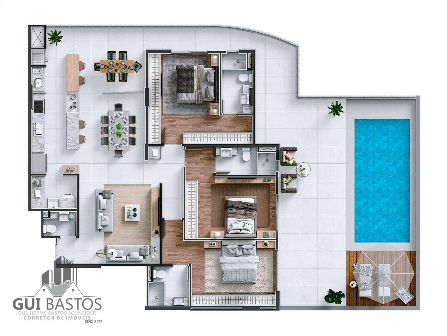 Apartamento à venda com 4 quartos, 180m² - Foto 34