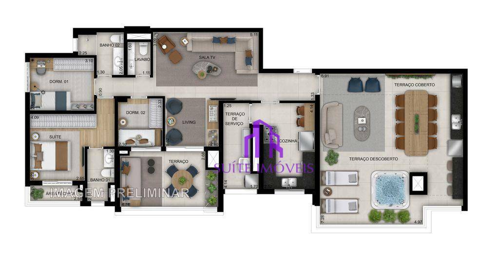 Apartamento à venda com 2 quartos, 68m² - Foto 34