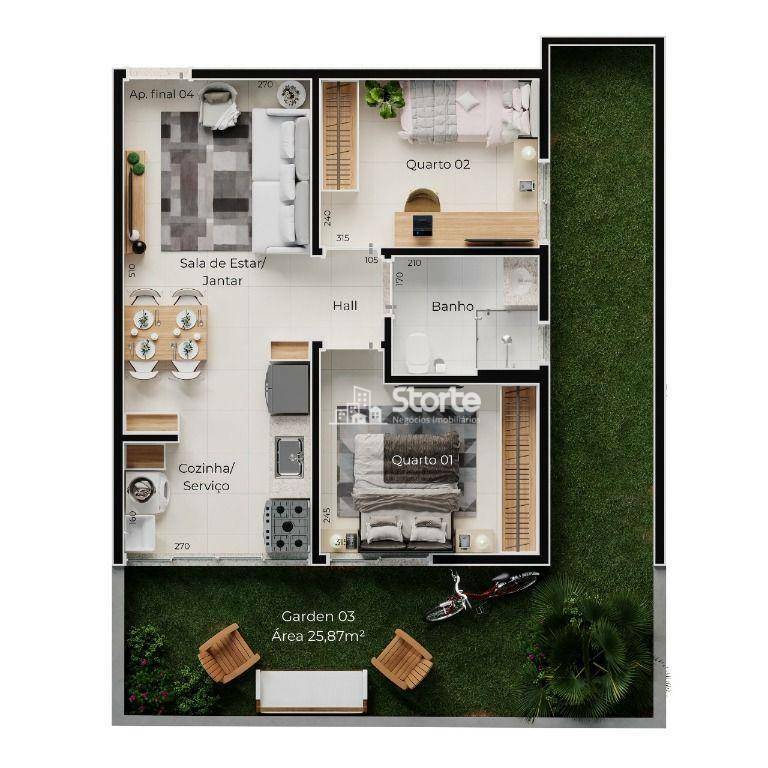 Apartamento à venda com 2 quartos, 45m² - Foto 12