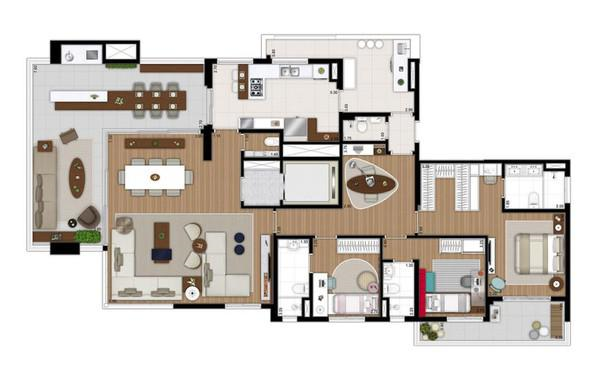 Apartamento à venda com 4 quartos, 220m² - Foto 8