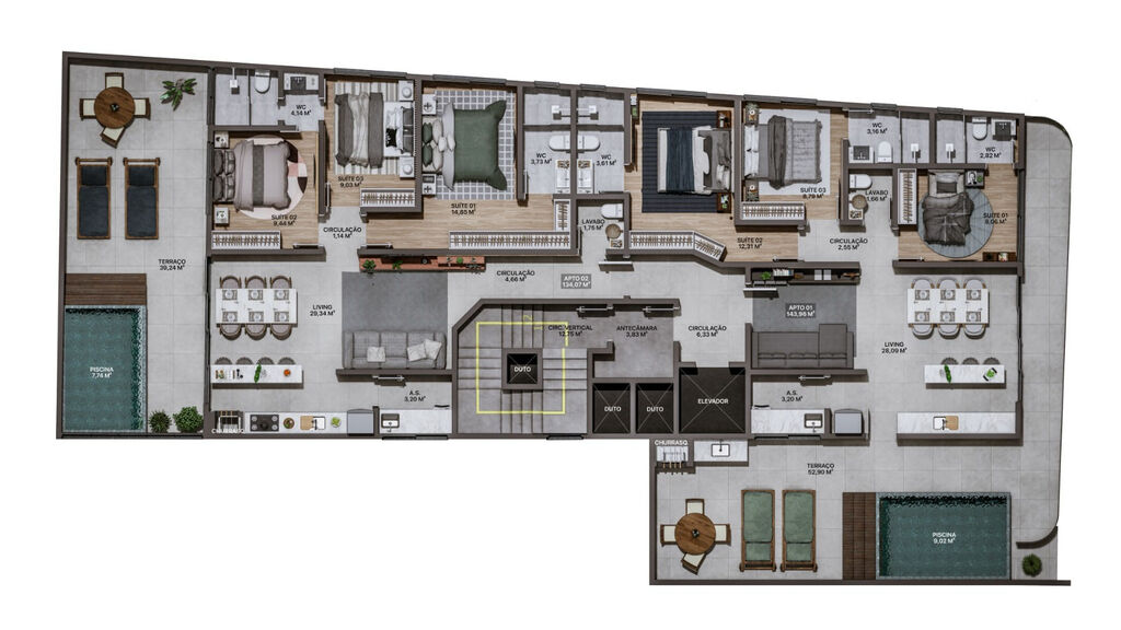 Apartamento à venda com 3 quartos, 92m² - Foto 12