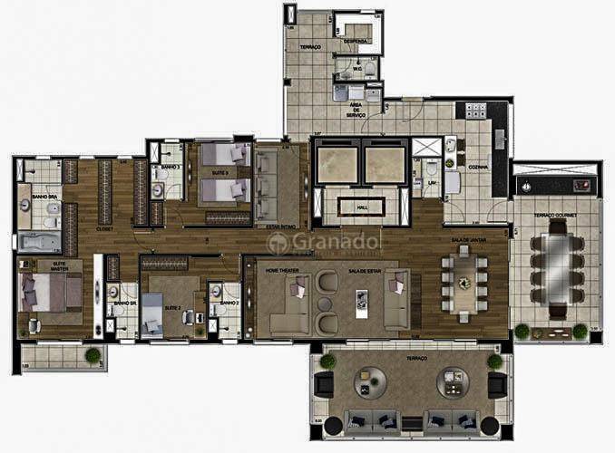 Apartamento à venda com 4 quartos, 260m² - Foto 4