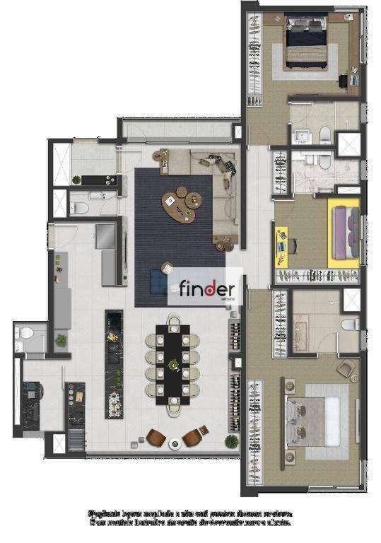 Apartamento à venda com 3 quartos, 163m² - Foto 17