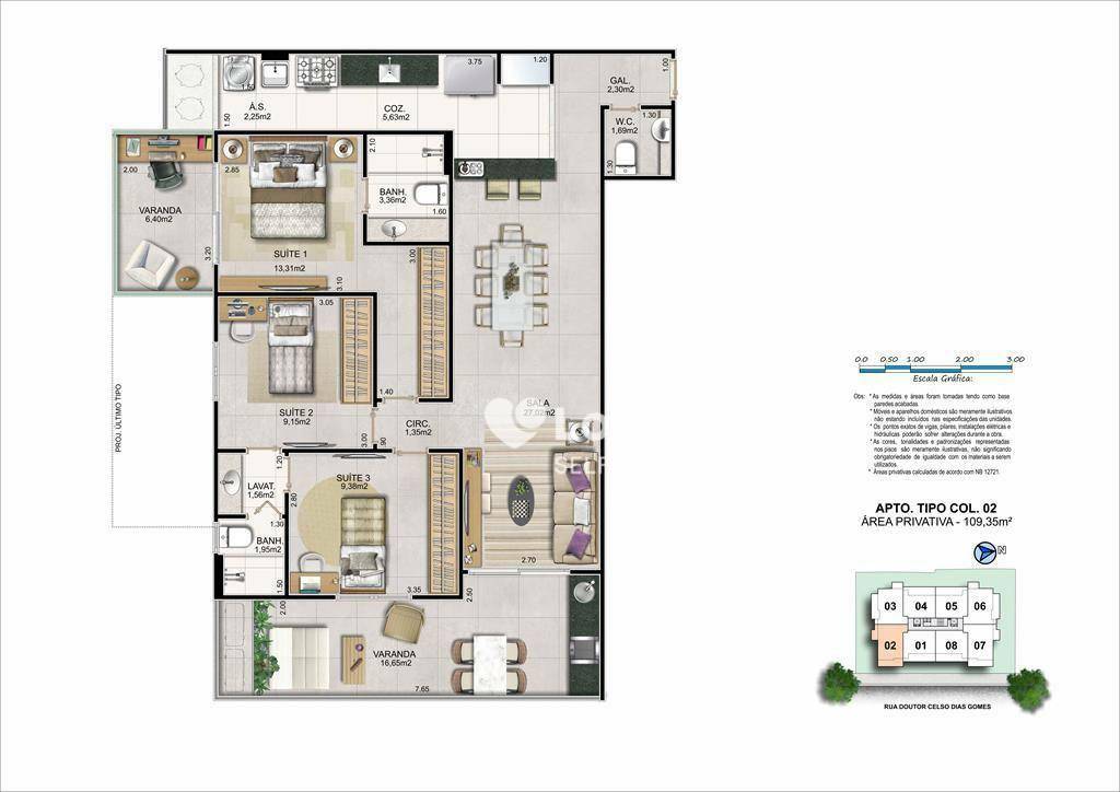 Apartamento à venda com 3 quartos, 109m² - Foto 20