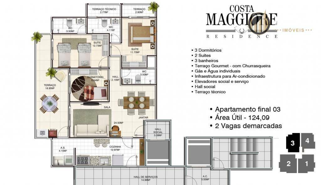 Apartamento à venda com 4 quartos, 147m² - Foto 55