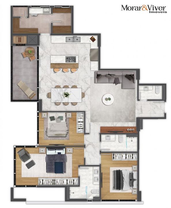 Apartamento à venda com 3 quartos, 100m² - Foto 25