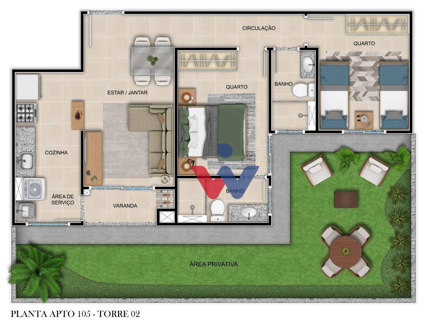 Apartamento à venda com 2 quartos, 50m² - Foto 2