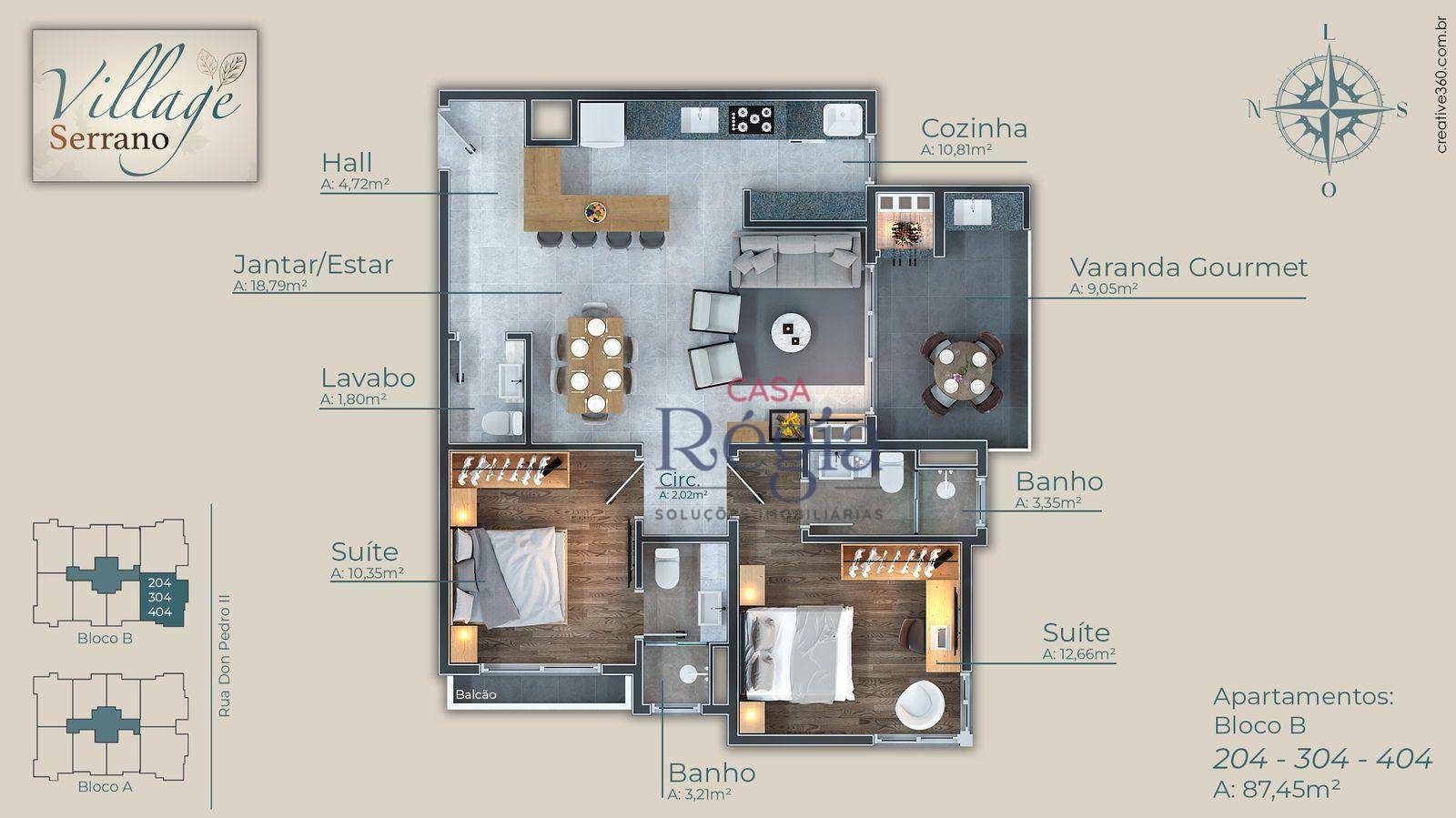 Apartamento à venda com 2 quartos, 69m² - Foto 5