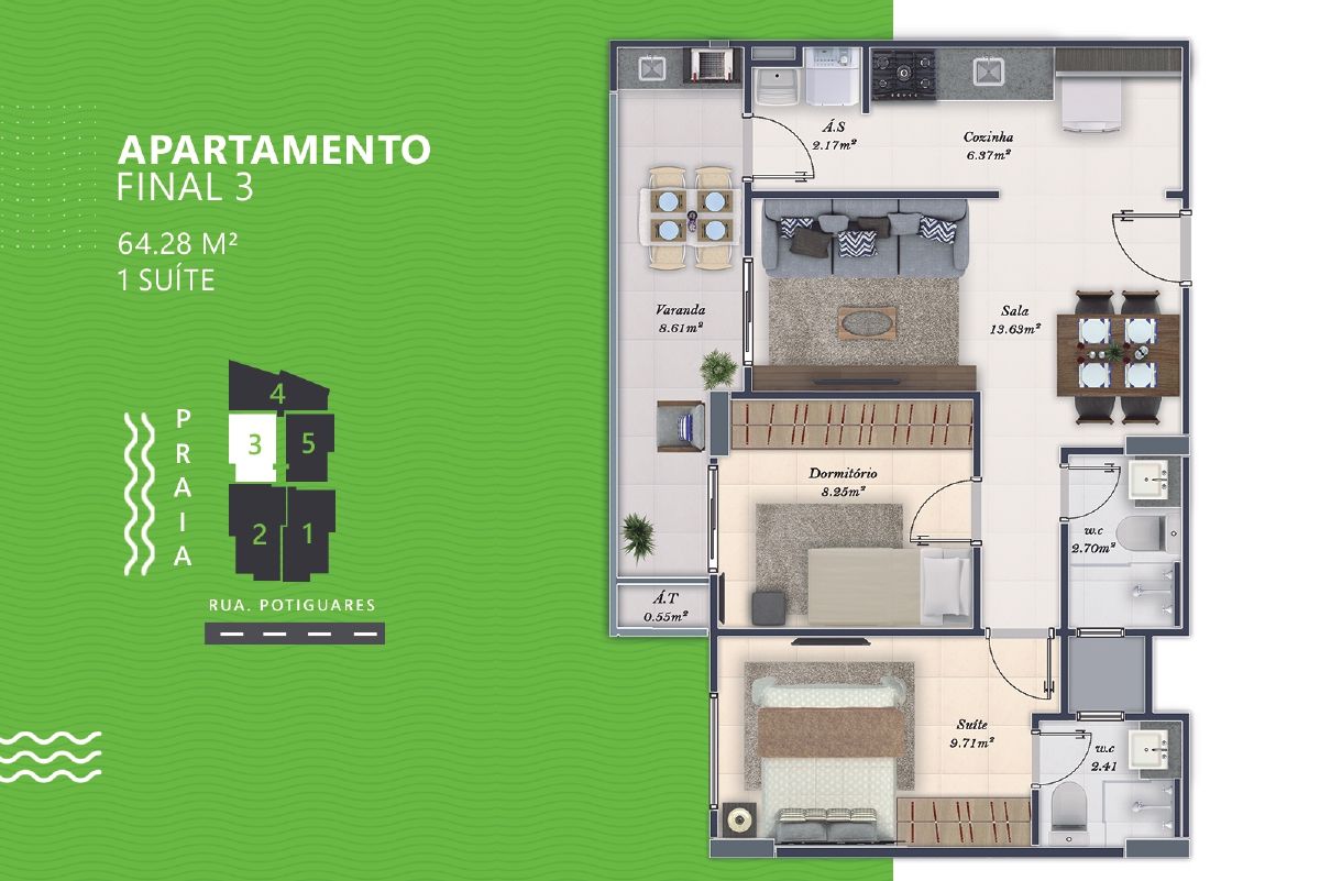 Apartamento à venda com 2 quartos, 63m² - Foto 15