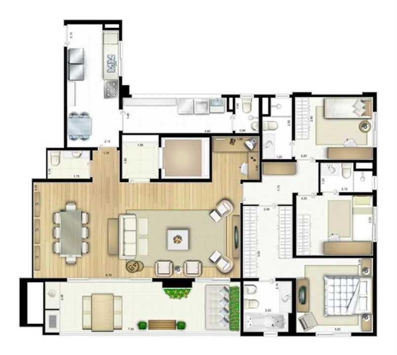 Apartamento à venda com 3 quartos, 146m² - Foto 4