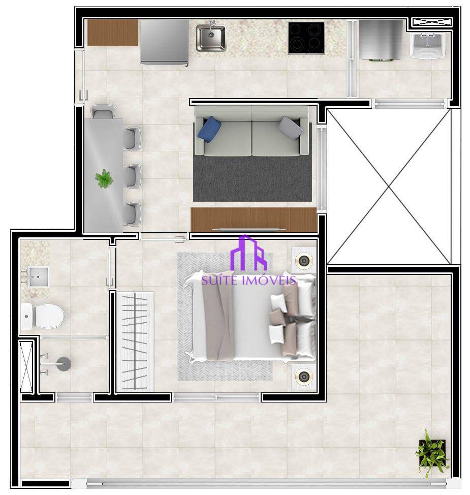 Apartamento à venda com 1 quarto, 25m² - Foto 28