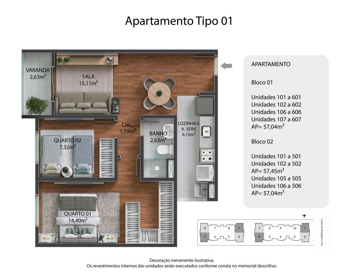 Apartamento à venda com 2 quartos, 49m² - Foto 13