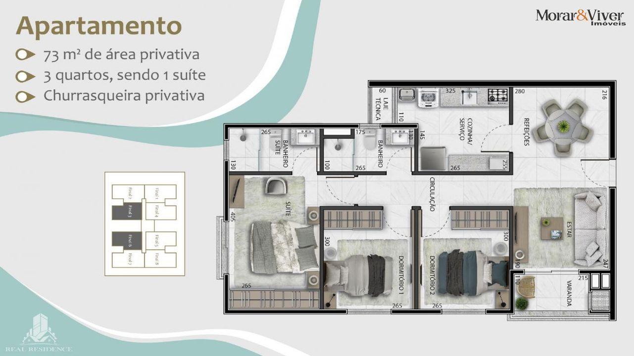 Apartamento à venda com 3 quartos, 73m² - Foto 35