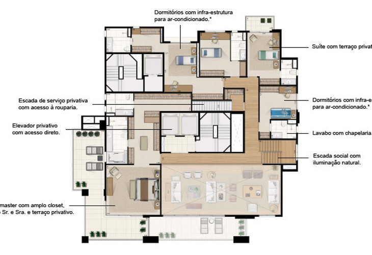 Apartamento à venda com 4 quartos, 385m² - Foto 12