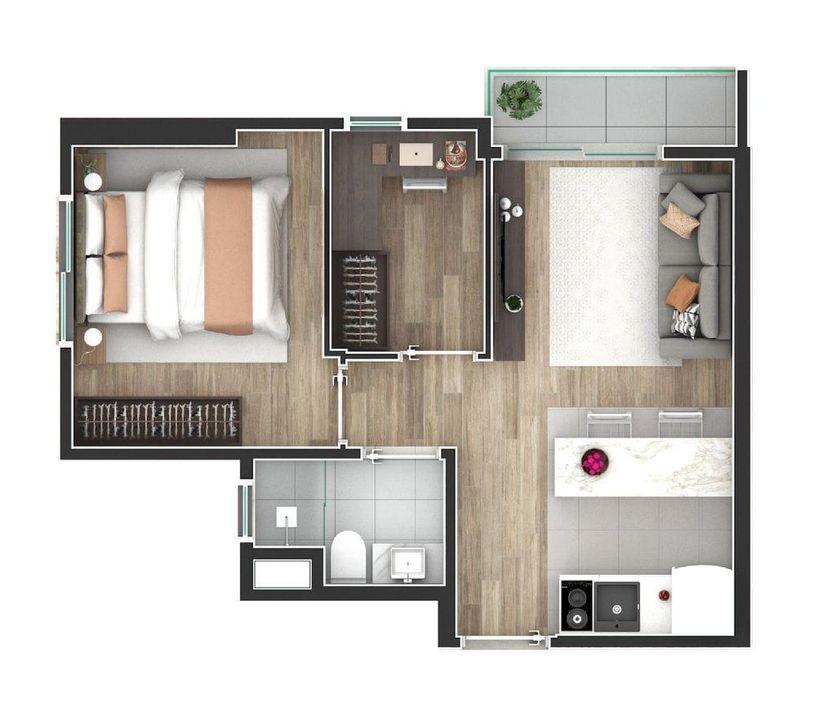 Apartamento à venda com 1 quarto, 35m² - Foto 29