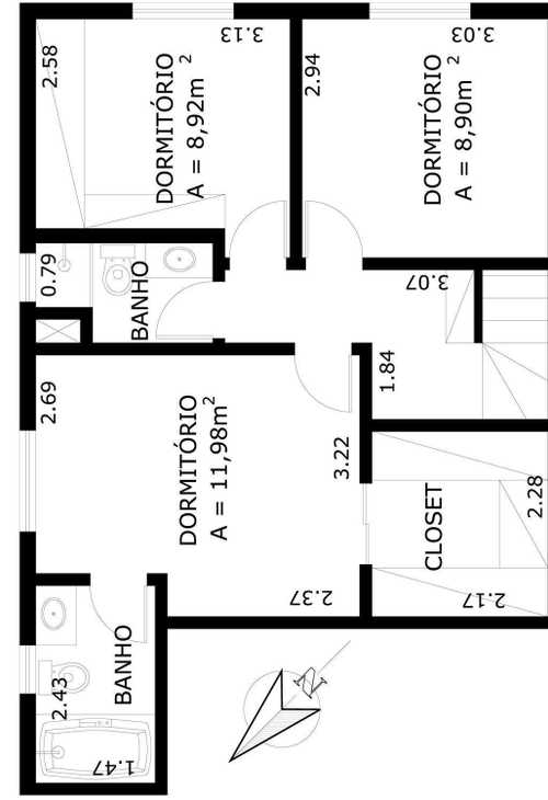 Apartamento à venda com 3 quartos, 159m² - Foto 9