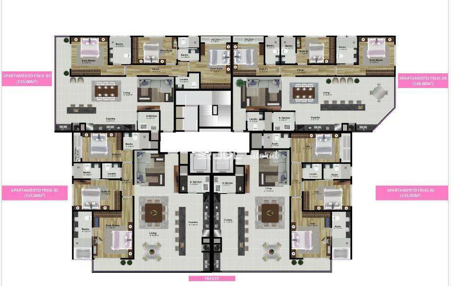 Apartamento à venda com 3 quartos, 155m² - Foto 10