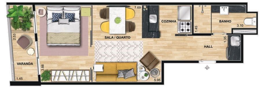 Kitnet e Studio à venda com 1 quarto, 42m² - Foto 32