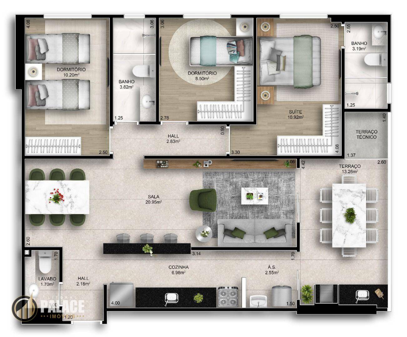 Apartamento à venda com 3 quartos, 95m² - Foto 59