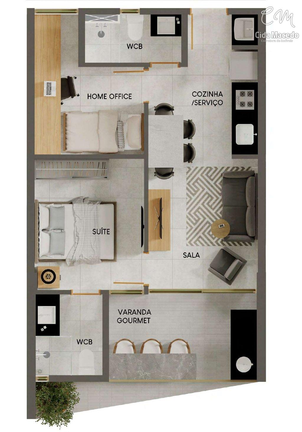 Apartamento à venda com 2 quartos, 45m² - Foto 27