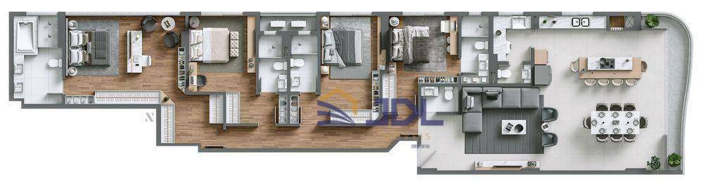 Apartamento à venda com 4 quartos, 210m² - Foto 29