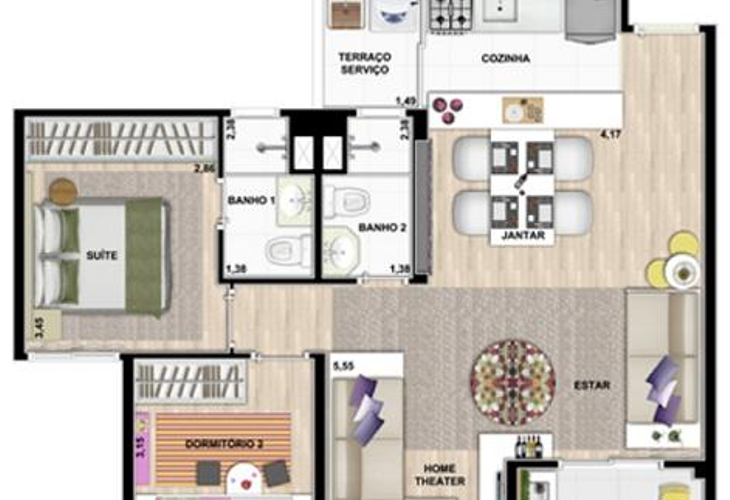 Apartamento à venda com 2 quartos, 51m² - Foto 11