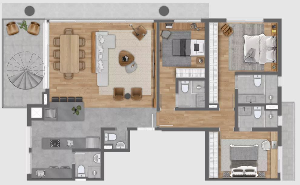 Cobertura à venda com 3 quartos, 209m² - Foto 1