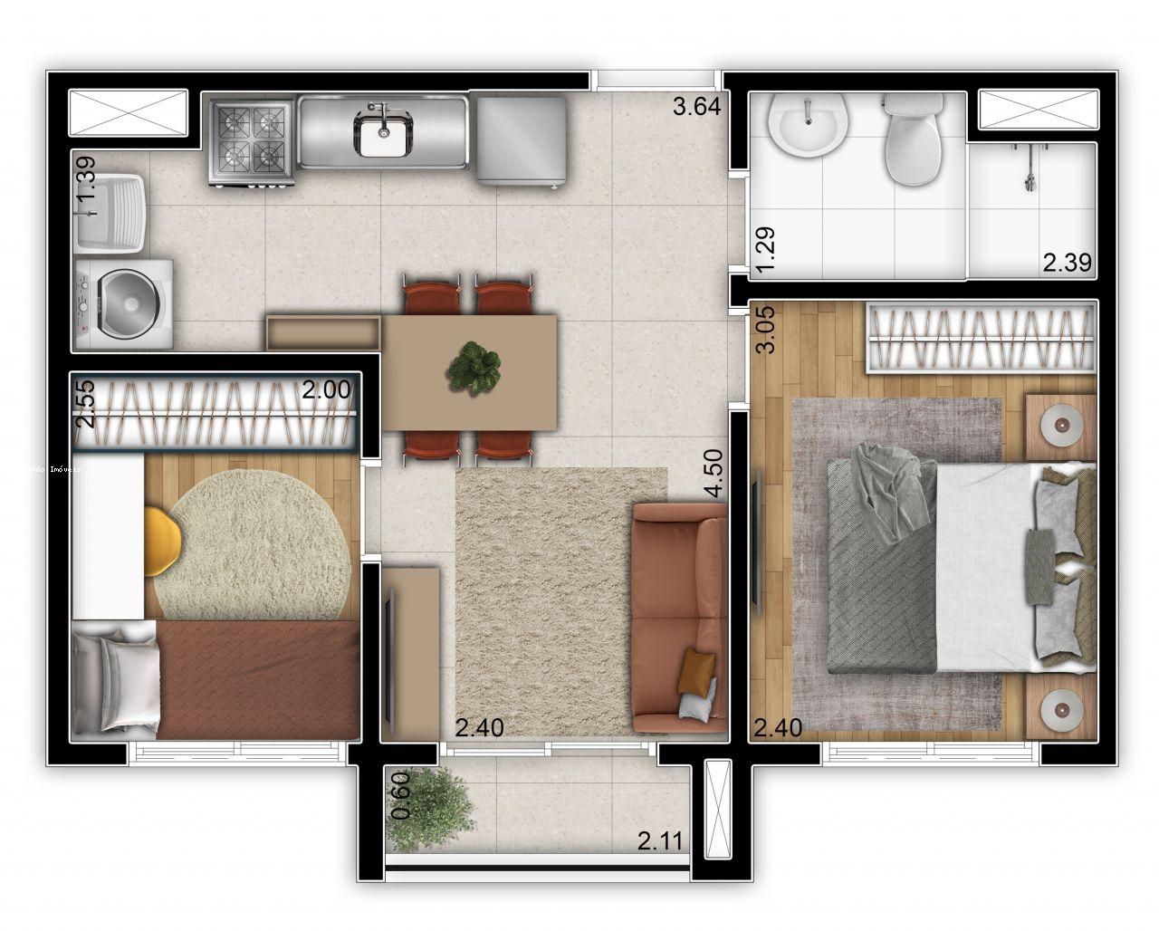 Apartamento à venda com 2 quartos, 36m² - Foto 26