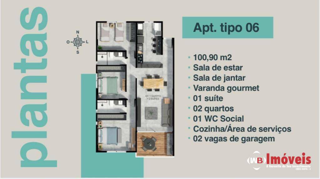 Apartamento à venda com 3 quartos, 104m² - Foto 26