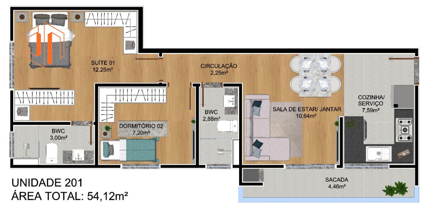 Apartamento à venda com 3 quartos, 63m² - Foto 22