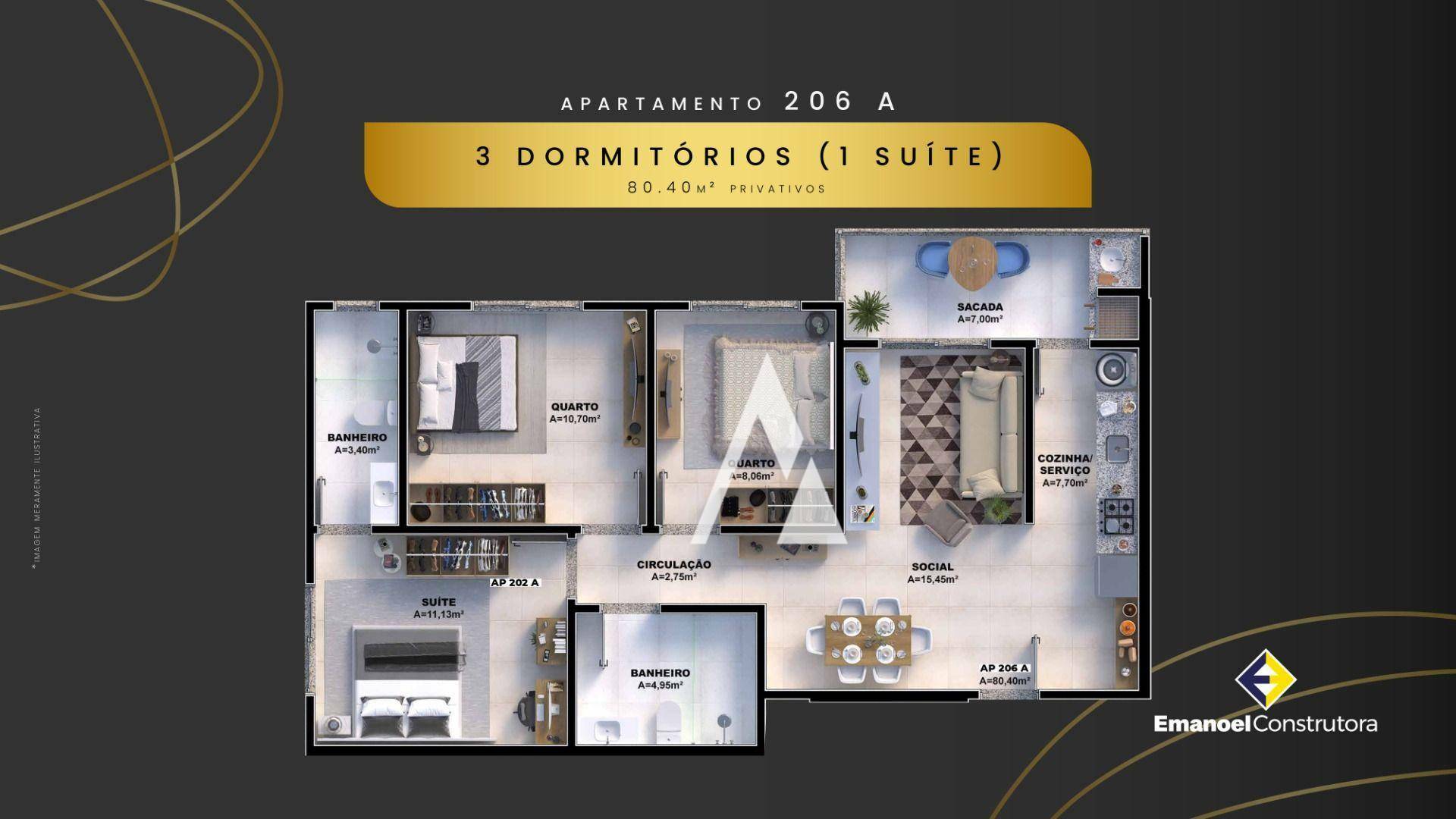 Apartamento à venda com 2 quartos, 68m² - Foto 21