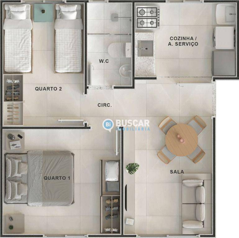 Apartamento à venda com 2 quartos, 39m² - Foto 17