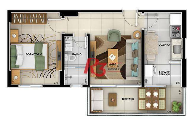 Apartamento à venda com 1 quarto, 57m² - Foto 24