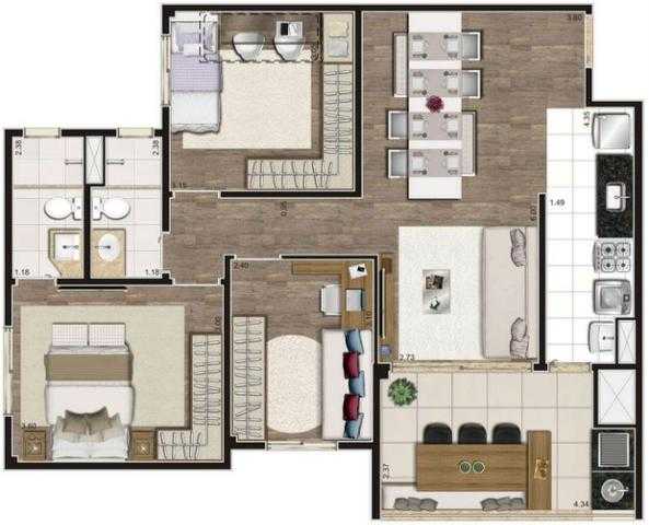 Apartamento à venda com 3 quartos, 81m² - Foto 6