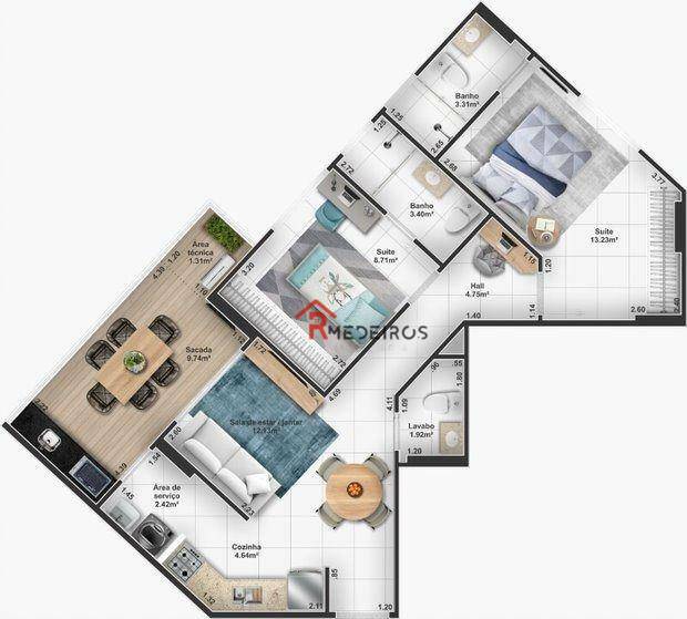 Apartamento à venda com 2 quartos, 73m² - Foto 17